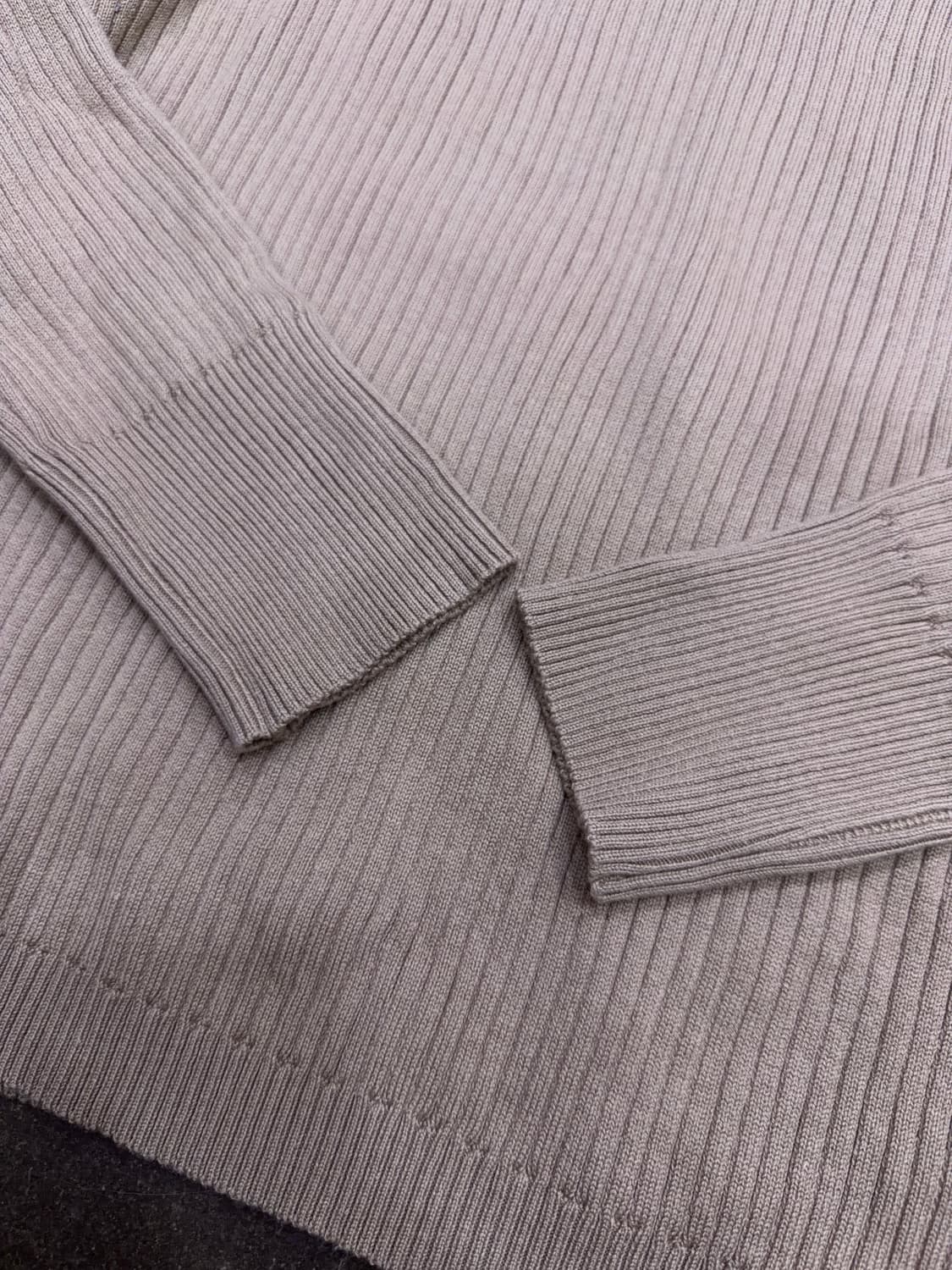 라퍼지스토어 와이드 오픈카라 울 니트 모카L 상품이미지5