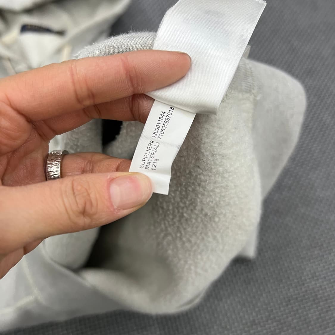 폴로 그레이 후드집업 상품이미지3