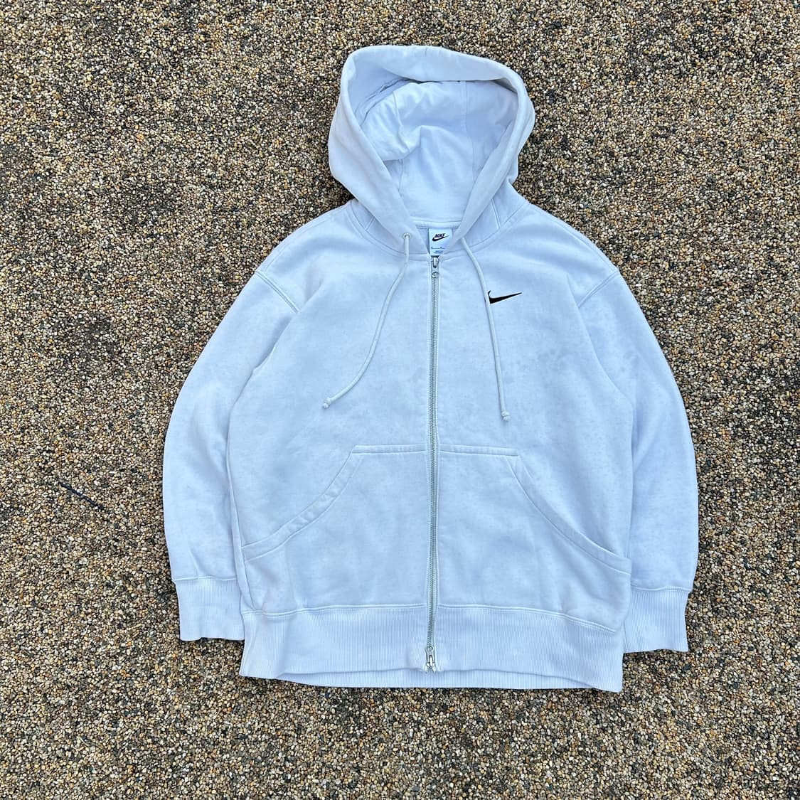 나이키(NIKE)화이트 후드집업 상품이미지1