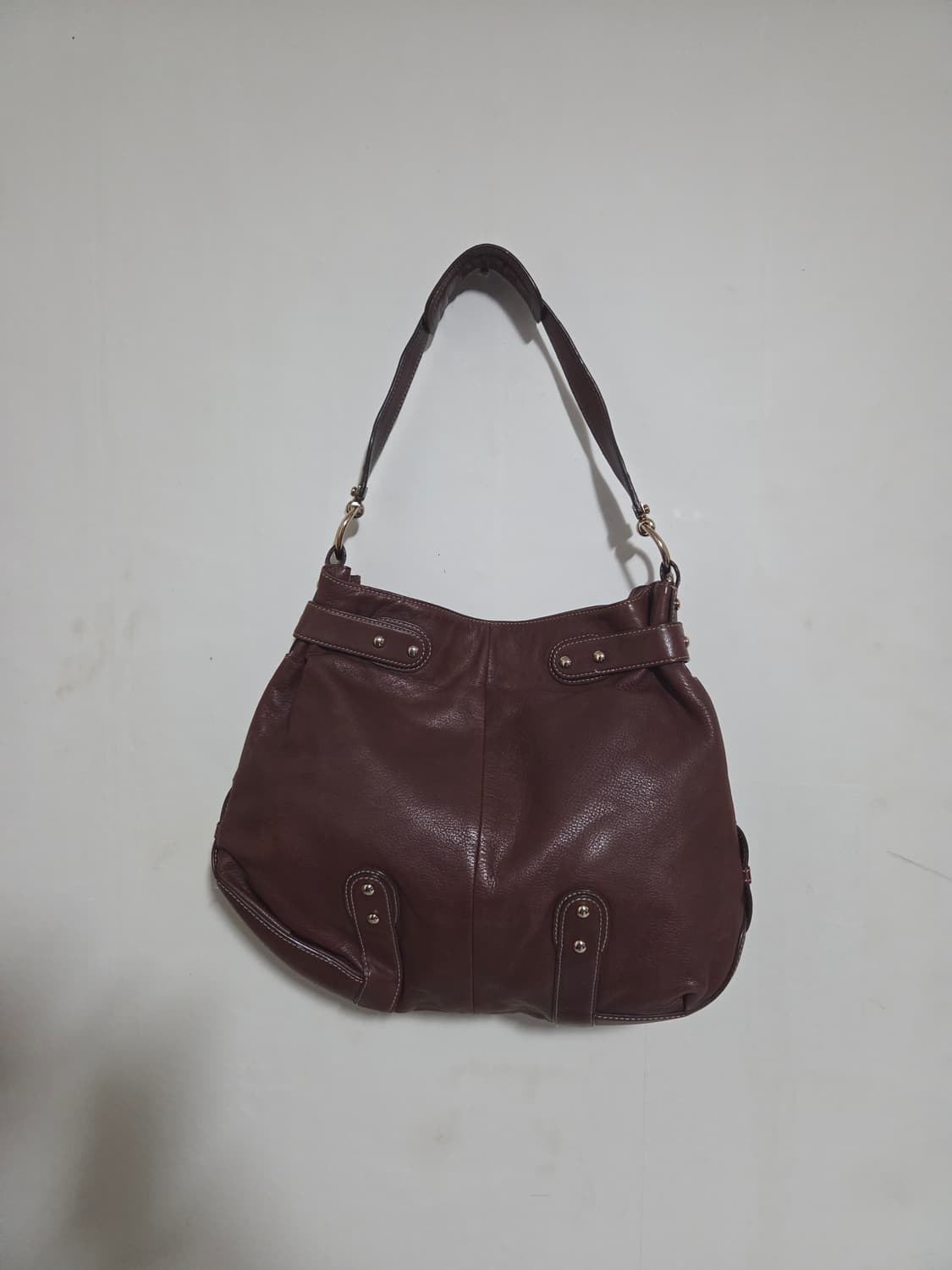 아이그너 브라운 가죽 숄더백 상품이미지2