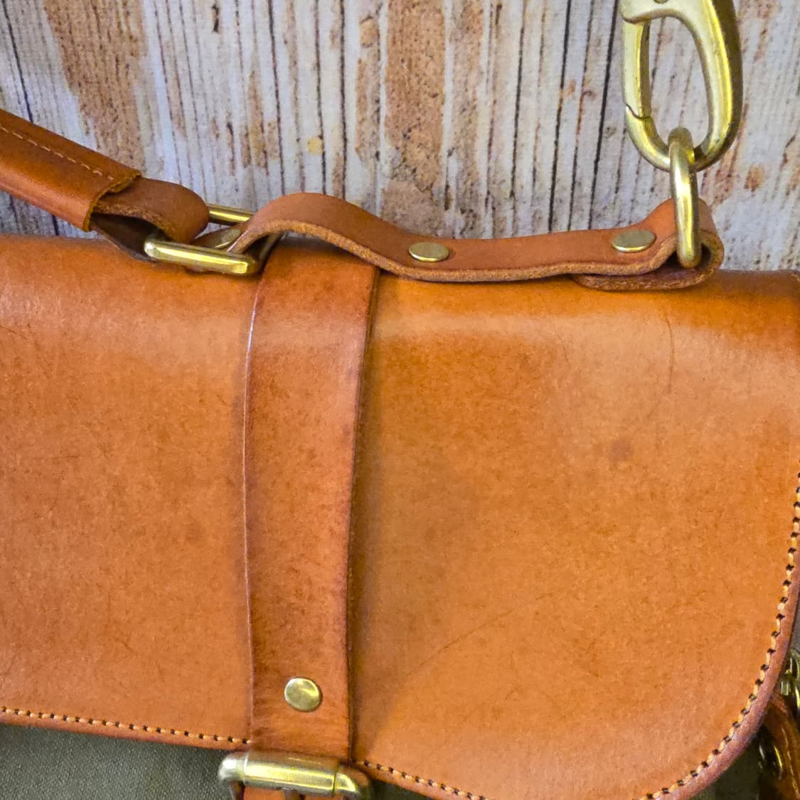 캔버스 새들레더 숄더백 크로스백 상품이미지3