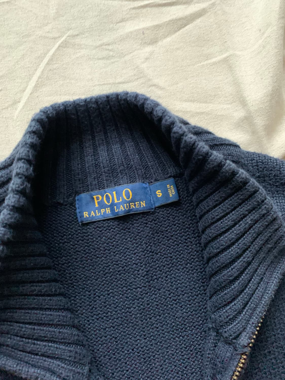 폴로 랄프로렌 신형택 포니로고 네이비 반집업 니트 상품이미지7
