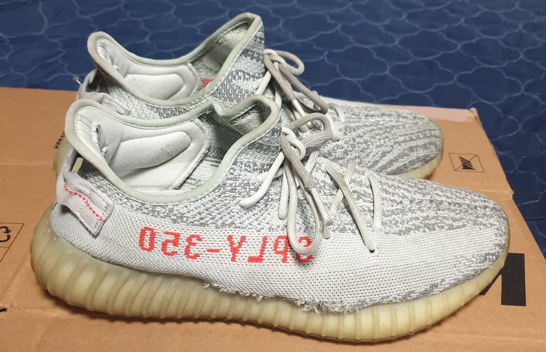 아디다스 이지부스트 350 V2 블루틴트 스니커즈 (290) 상품이미지2