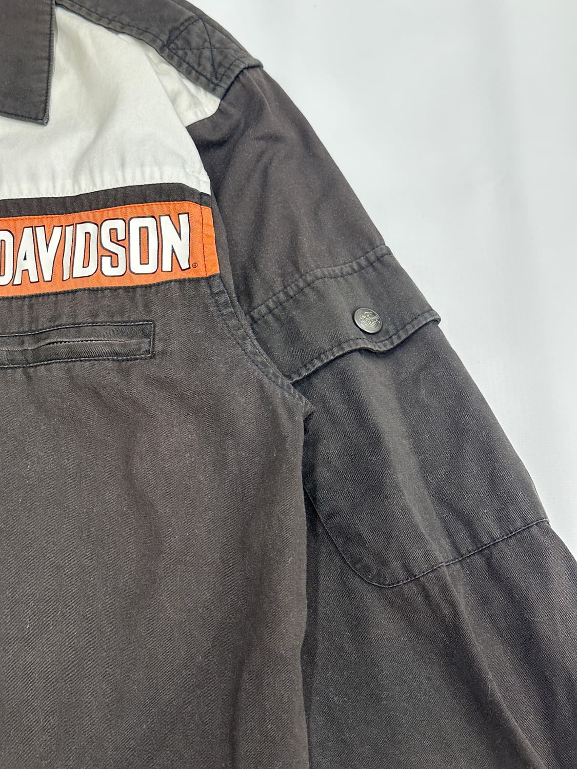 할리데이비슨 브라운 셔츠 빈티지 펑크 시크 보헤미안 상품이미지5