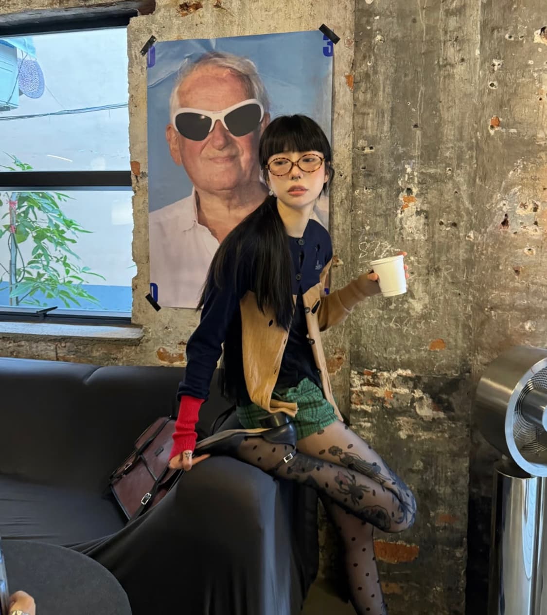 vivienne westwood 배색 니트 가디건 상품이미지2