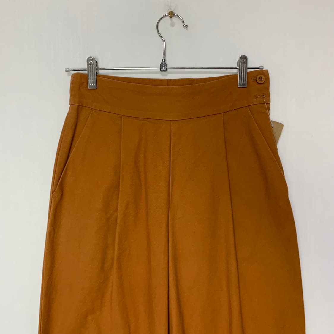 레이 빔즈 일본 빈티지 코튼 하이웨스트 팬츠 오렌지 0사이즈 상품이미지2