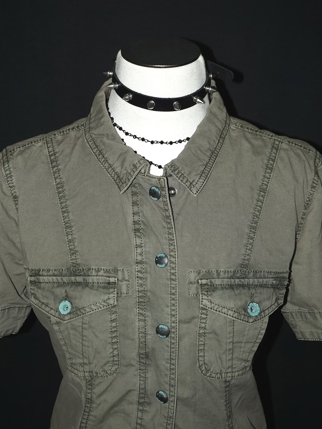 (guess) y2k vintage military jacket  상품이미지4