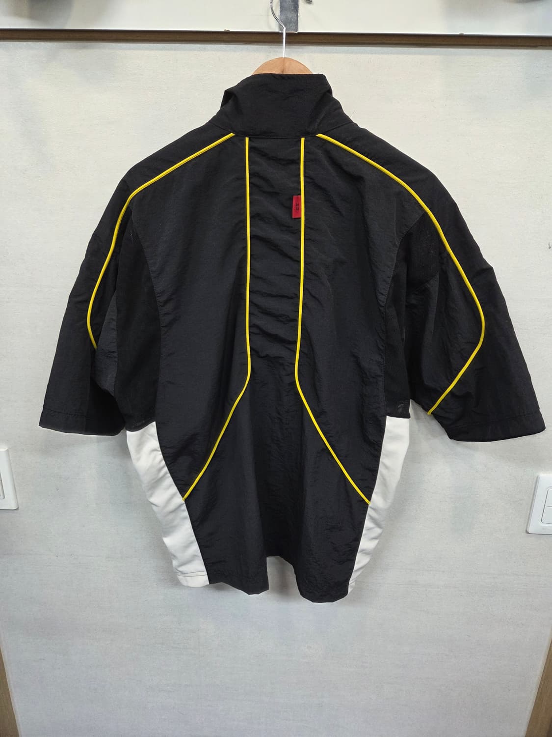 조던 90s 올드스쿨 점프맨 자수로고 메쉬 우븐집업 반팔자켓 m L 상품이미지2