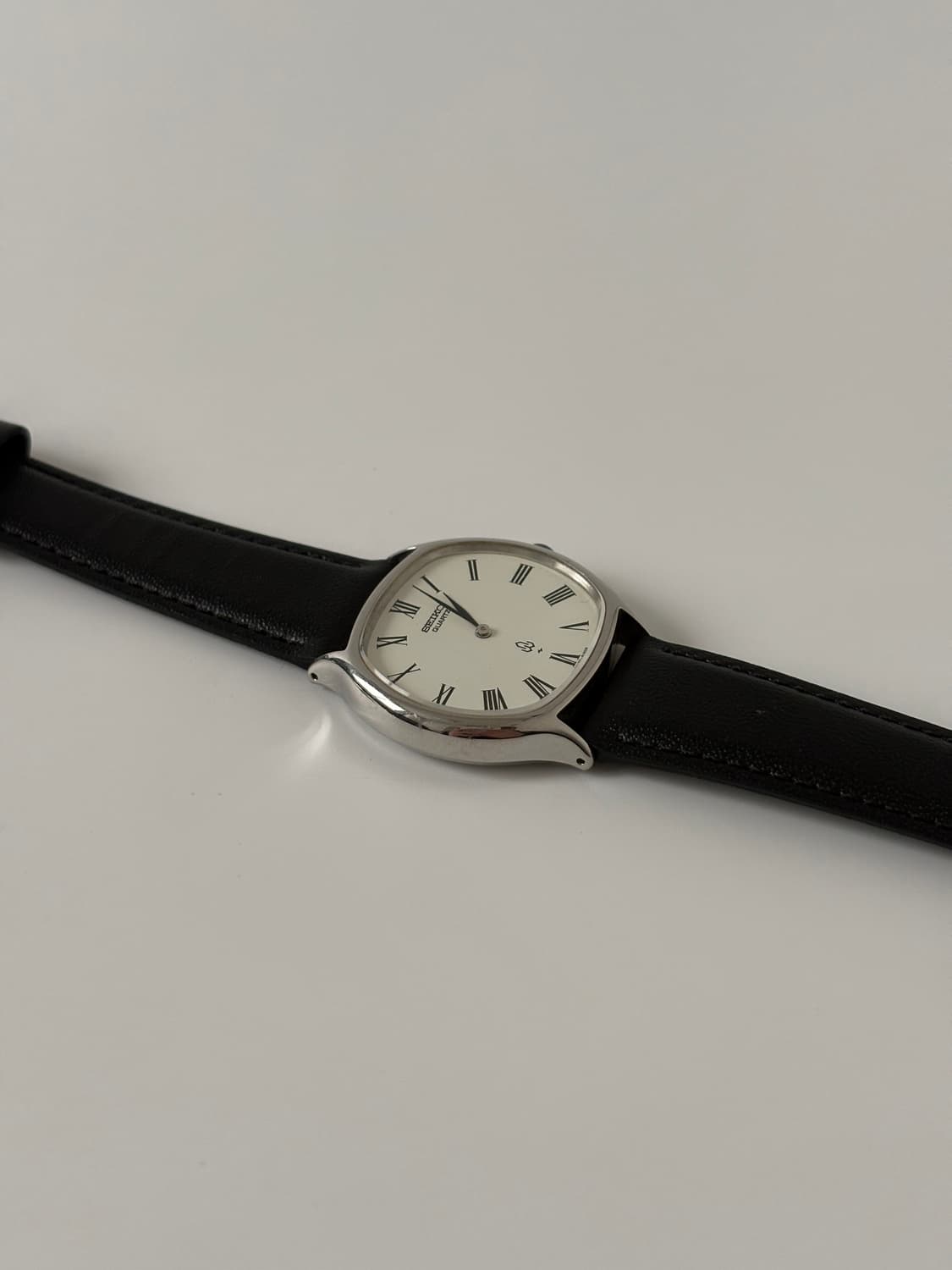 세이코 1970년대 Chariot 로만 인덱스 쿠션 스퀘어 실버 쿼츠 상품이미지6