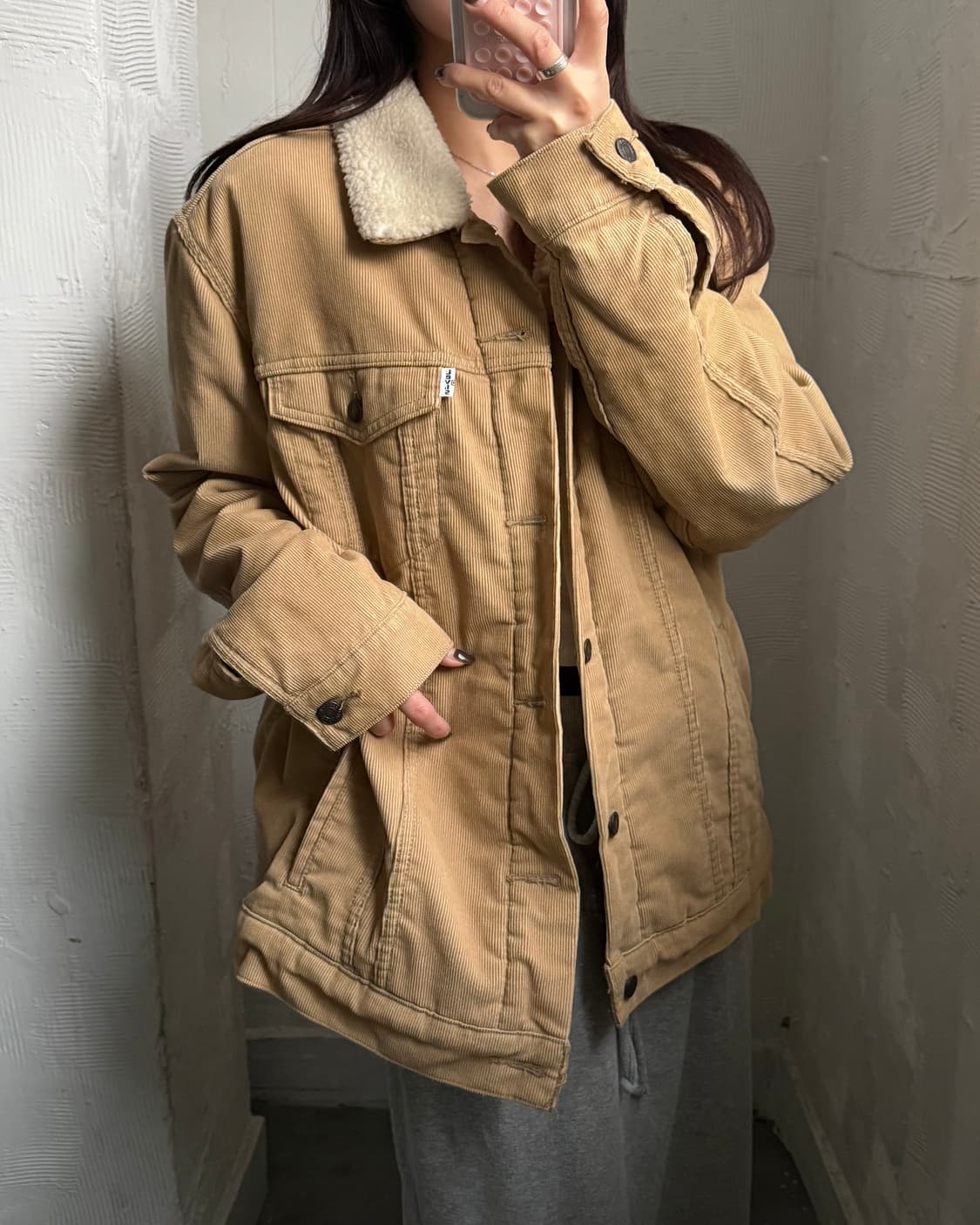 Levis 리바이스 쉐르파 코듀로이 트러커 자켓  상품이미지2