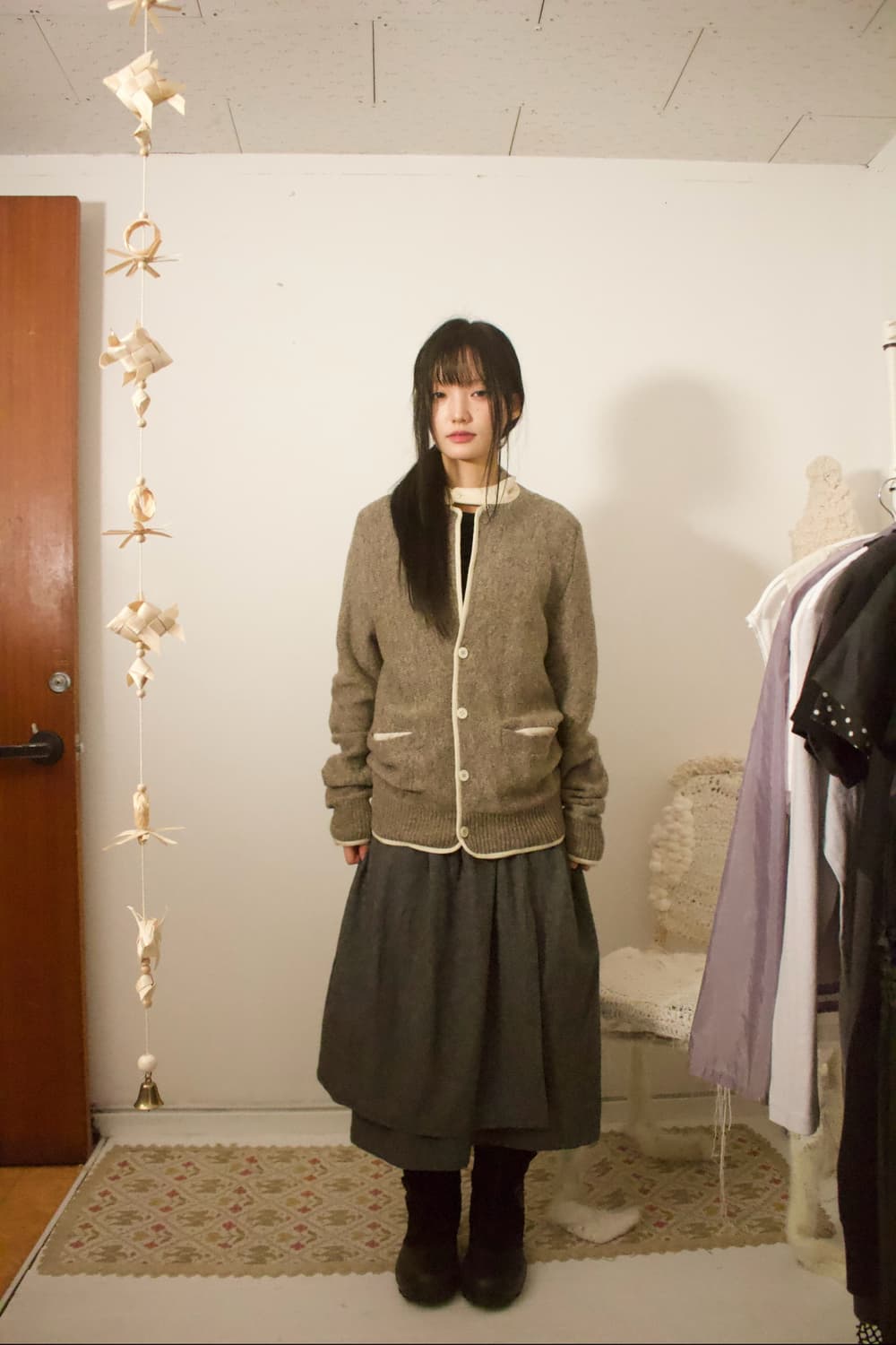 wool knit jacket 상품이미지2