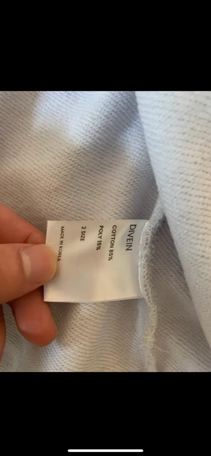 다이브인 크롭 후드집업 화이트 멜란지 2사이즈 상품이미지3