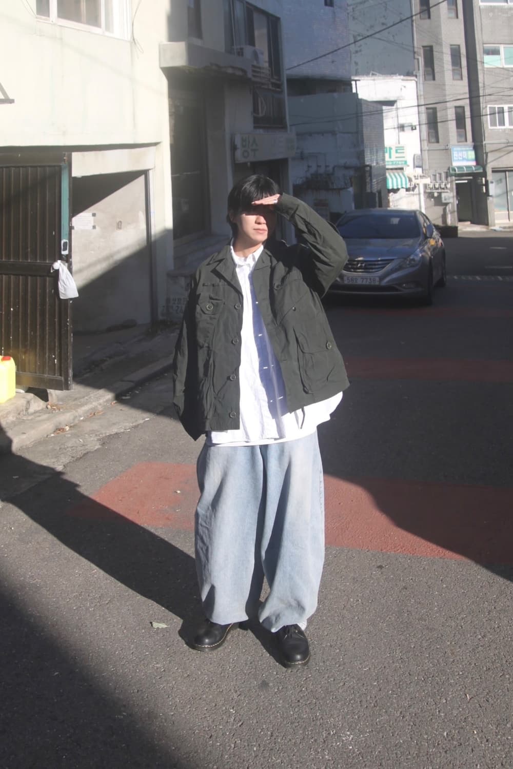 남이서팔 텐카라 왁스드 자켓 카키 L 상품이미지1