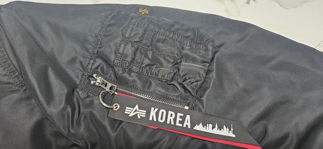 (사이즈 S) 알파인더스트리 MA-1 플라이트 자켓 블랙(건메탈라이닝) 상품이미지8