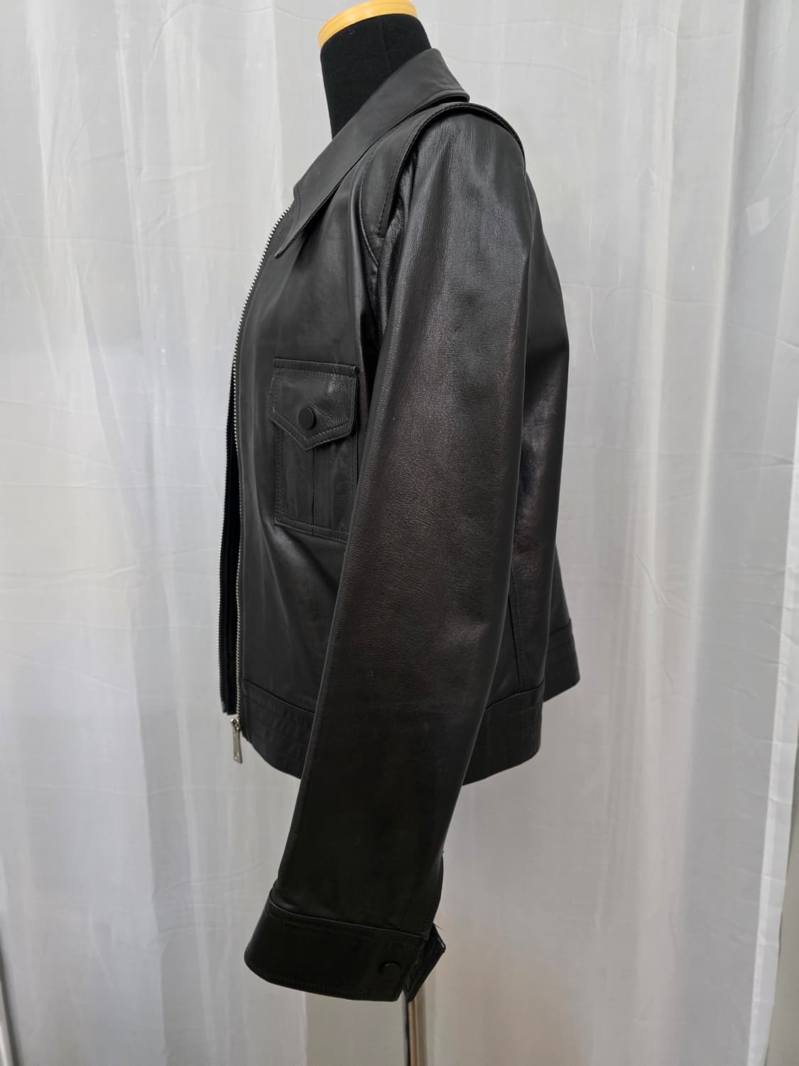 상태좋음)리얼 양가죽 숏자켓. 가죽블루종 상품이미지2