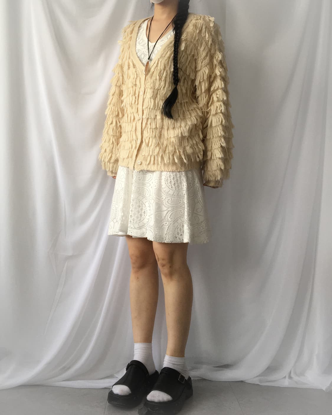 Fluffy knit cardigan 상품이미지5