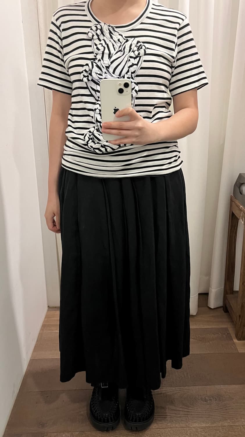Linen Long Pleats Skirt 상품이미지2