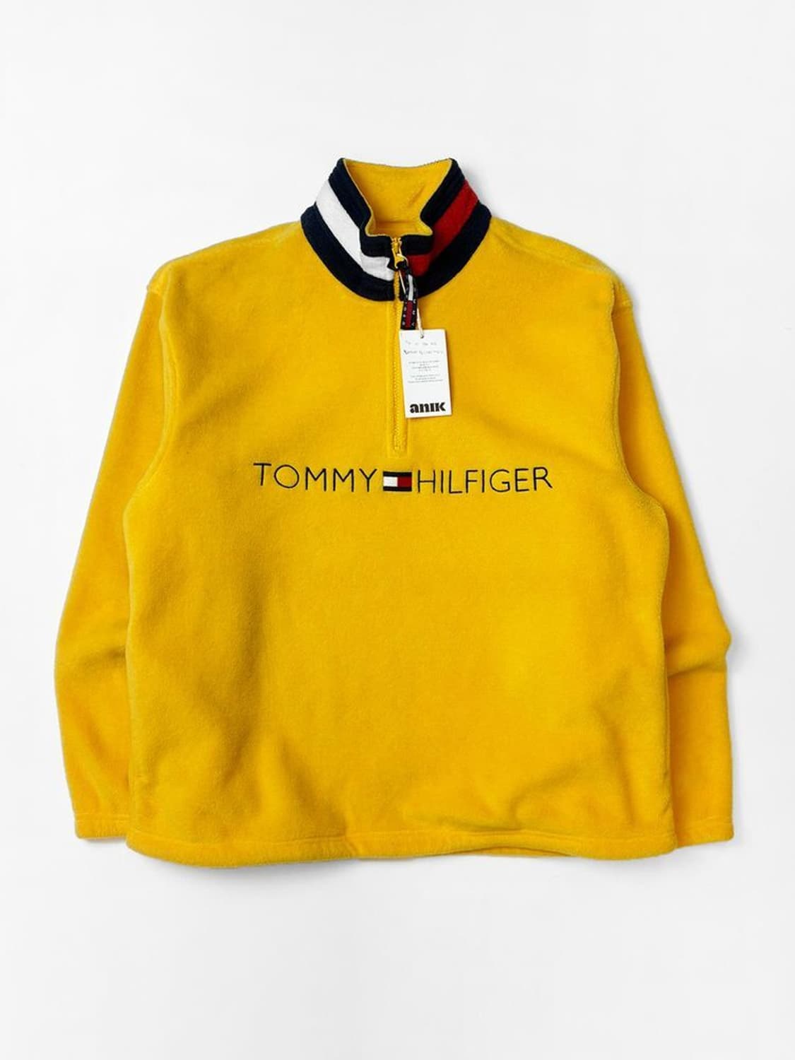 타미힐피거 90s 올드스쿨 빅로고 플리스 하프 맨투맨 PN5032 상품이미지1