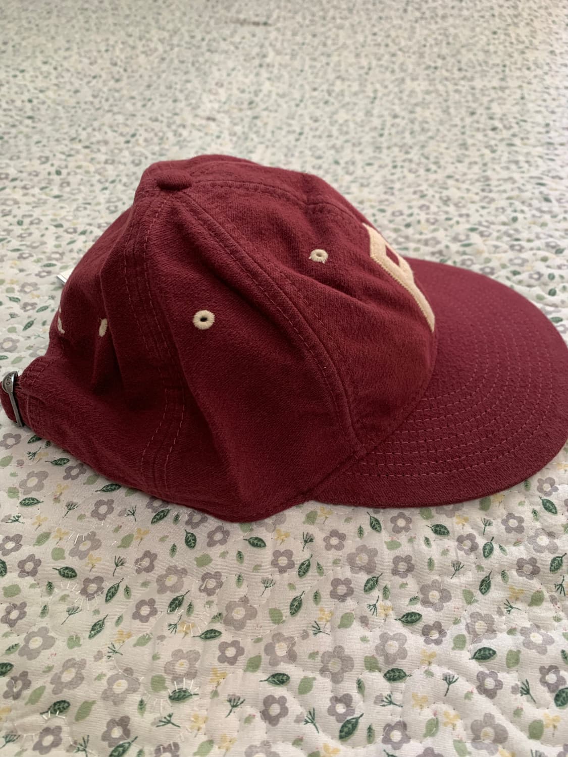 [FREE] 폴로 랄프로렌 25FW 펠트 패치 샤모아 볼 캡 레드 와인 상품이미지4