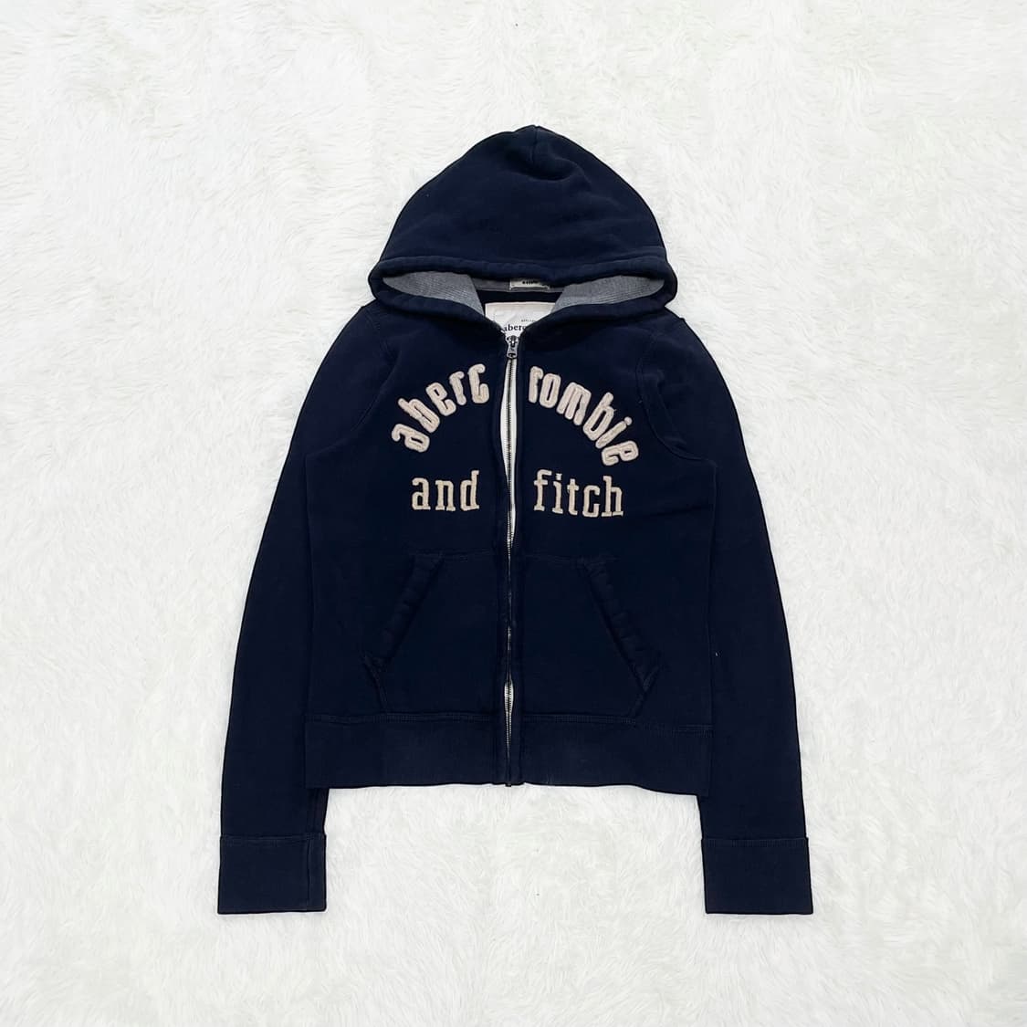 아베크롬비 아치 로고 후드집업 네이비 상품이미지2