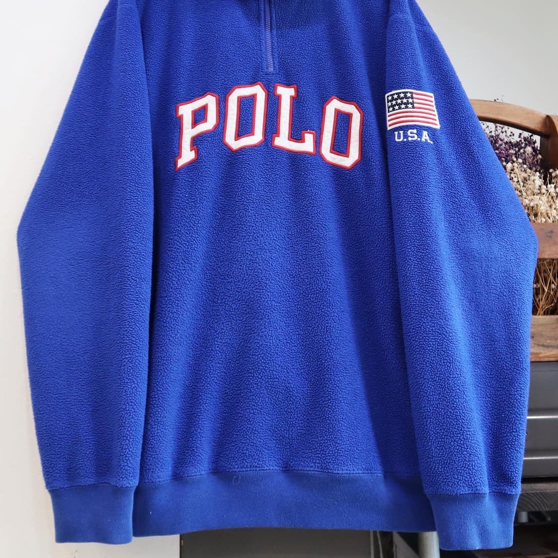 폴로 엠브로이드 플리스 아노락자켓 상품이미지3