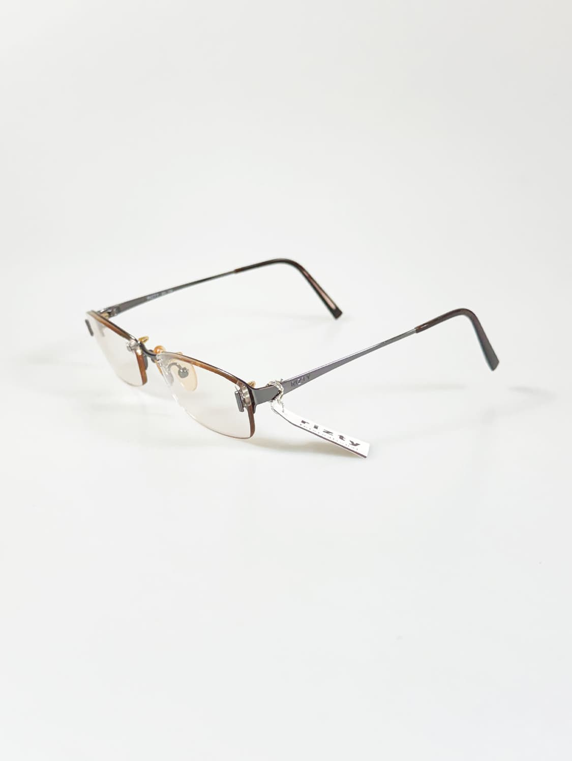 RITZY 반무테 스퀘어 메탈 프레임 빈티지 안경 상품이미지4