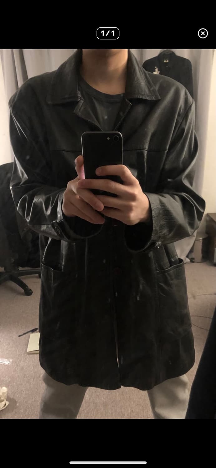 빈티지 레더코트 상품이미지2