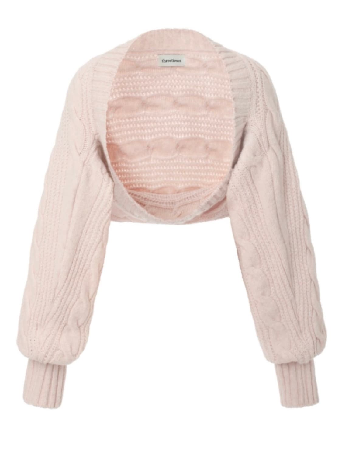 쓰리타임즈 버니볼레로 핑크 상품이미지1