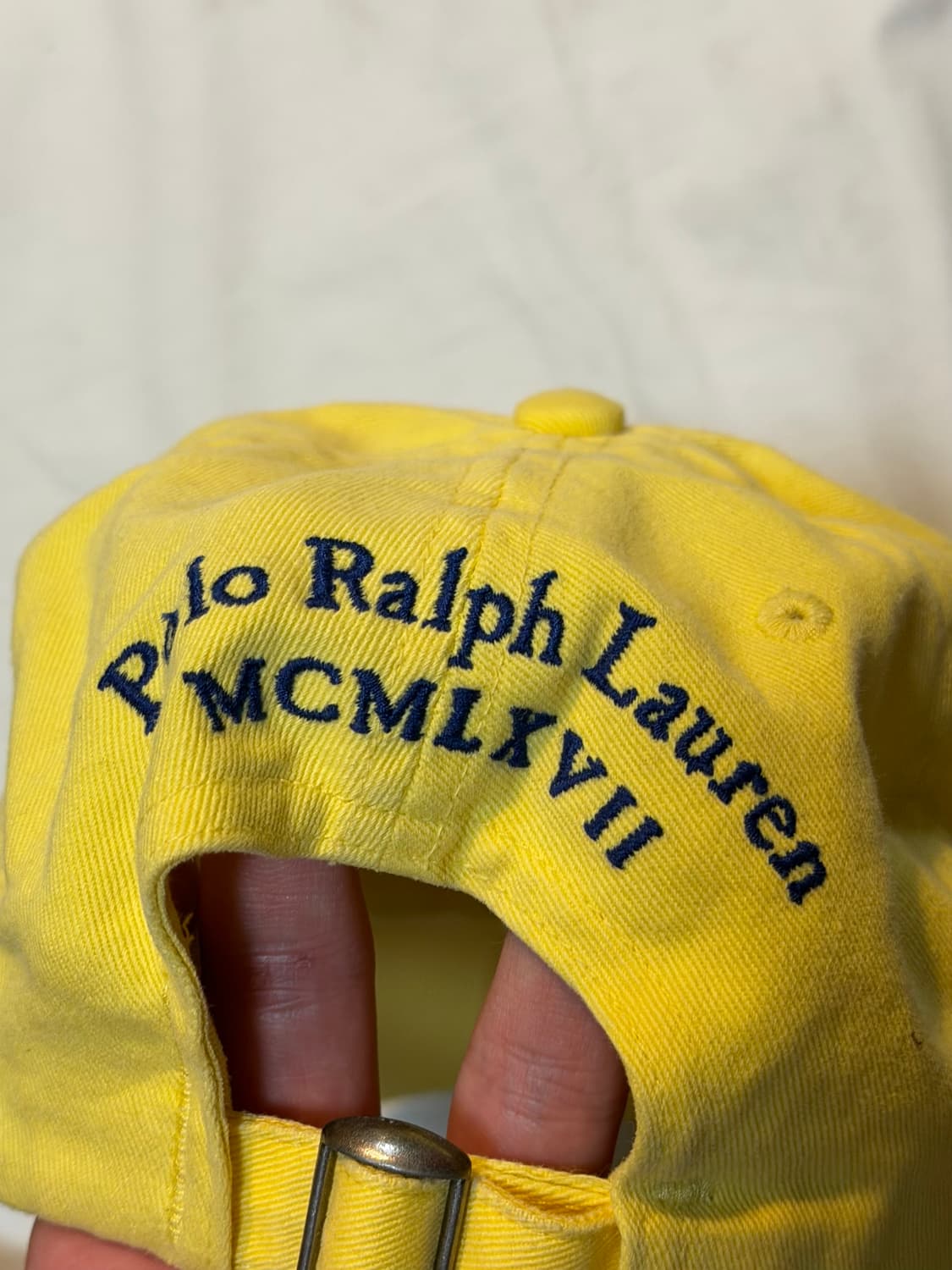 폴로 랄프로렌 빅포니 볼캡 옐로우 상품이미지3