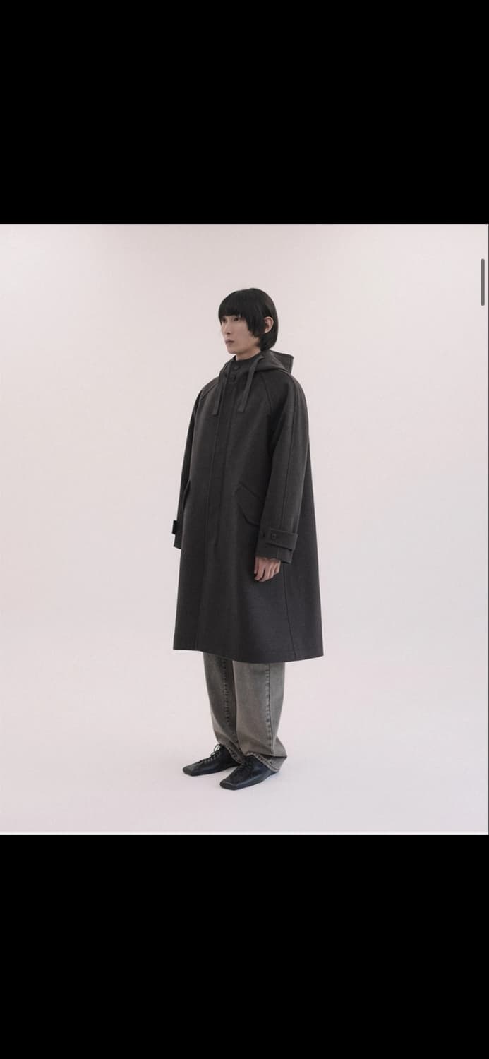 비슬로우 울 캐시미어 후드 코트 상품이미지8