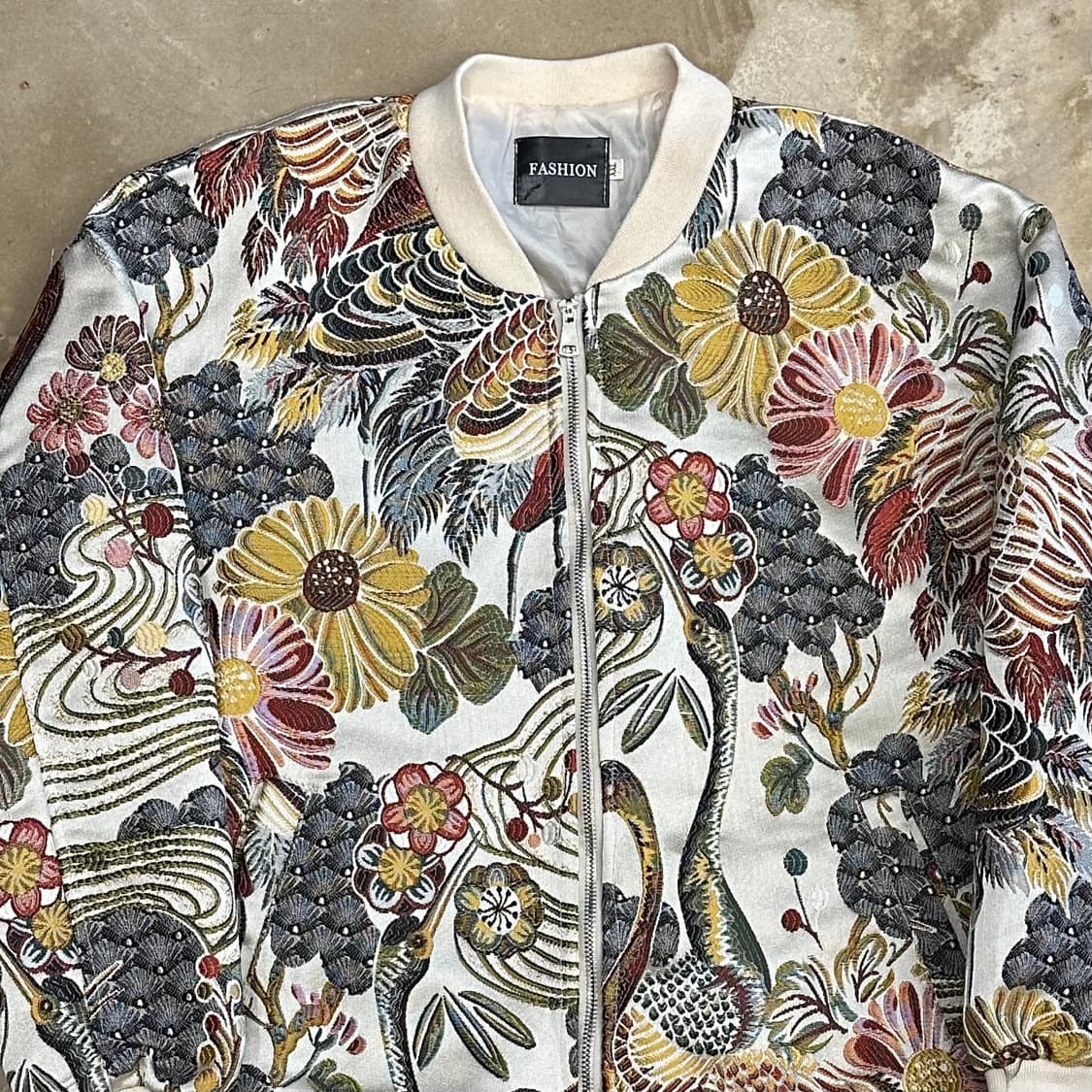 XXL vtg 플라워 자수 스카쟌 상품이미지1