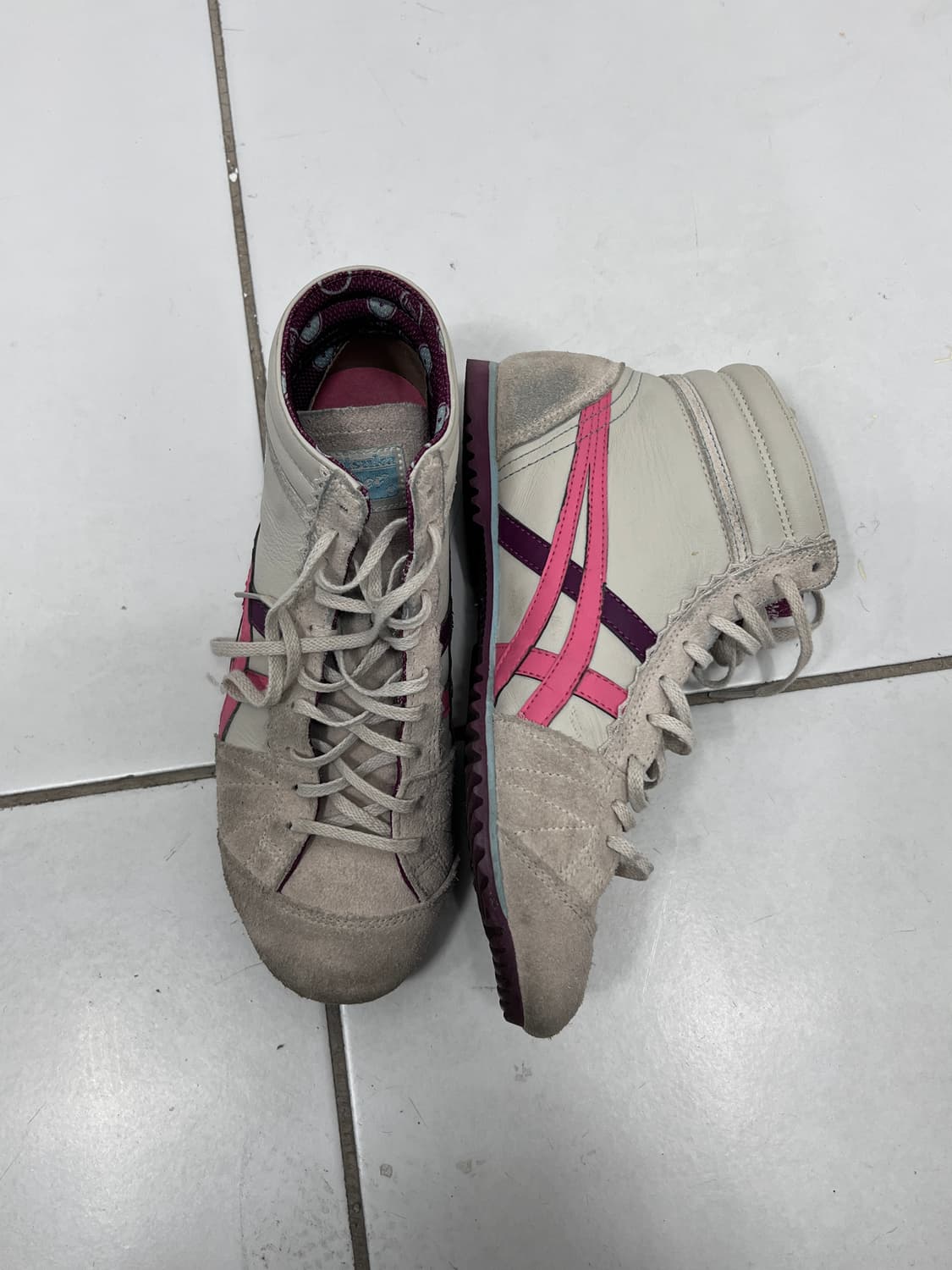 pink purpe line half shoes 상품이미지7