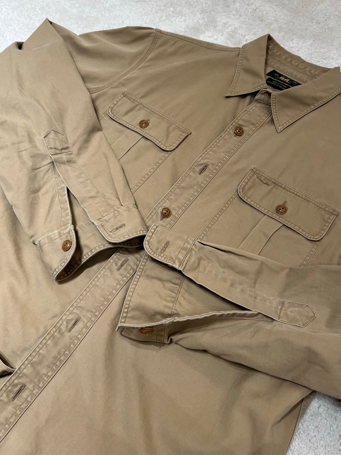 더블알엘 RRL 자수 코튼 워크 셔츠 상품이미지4