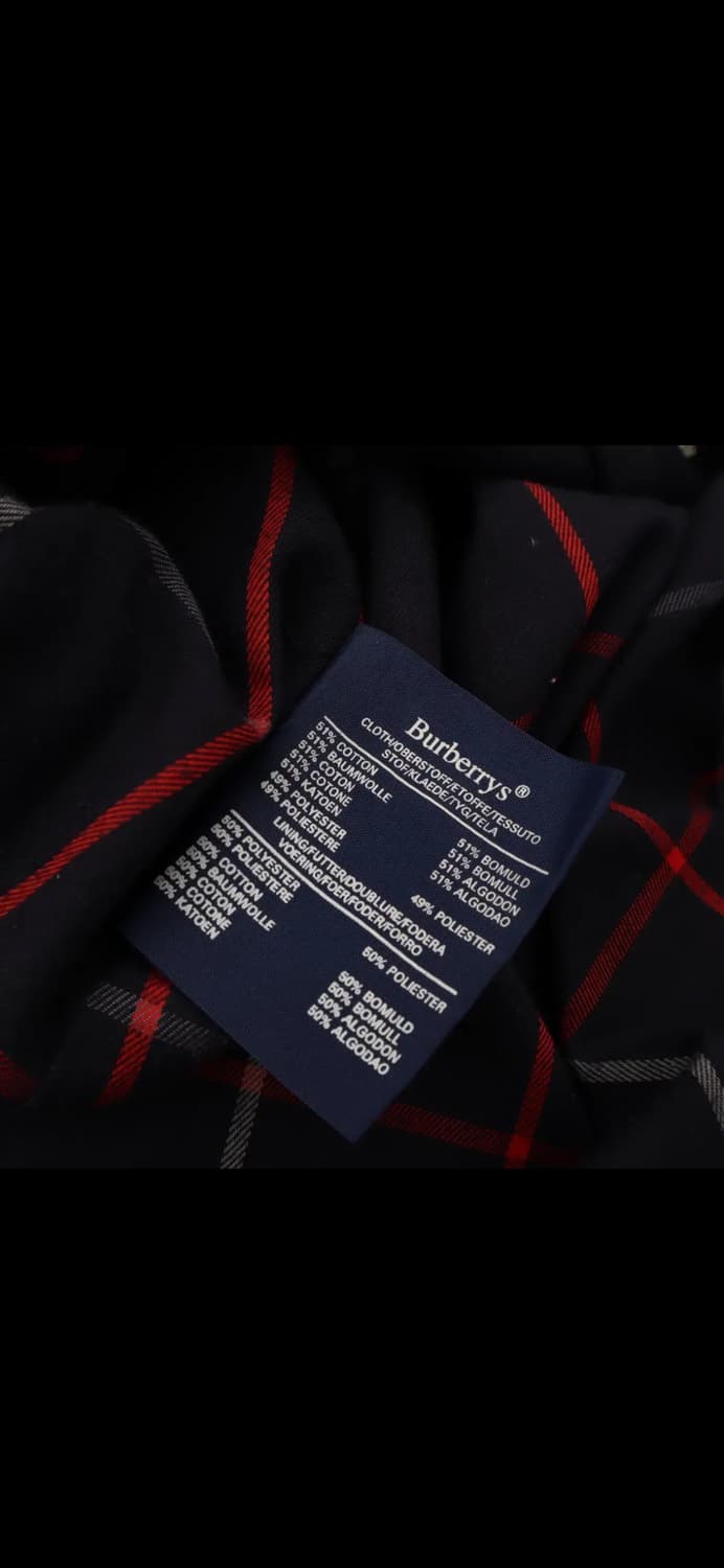 버버리 다크 네이비 싱글 트렌치 코트 상품이미지9