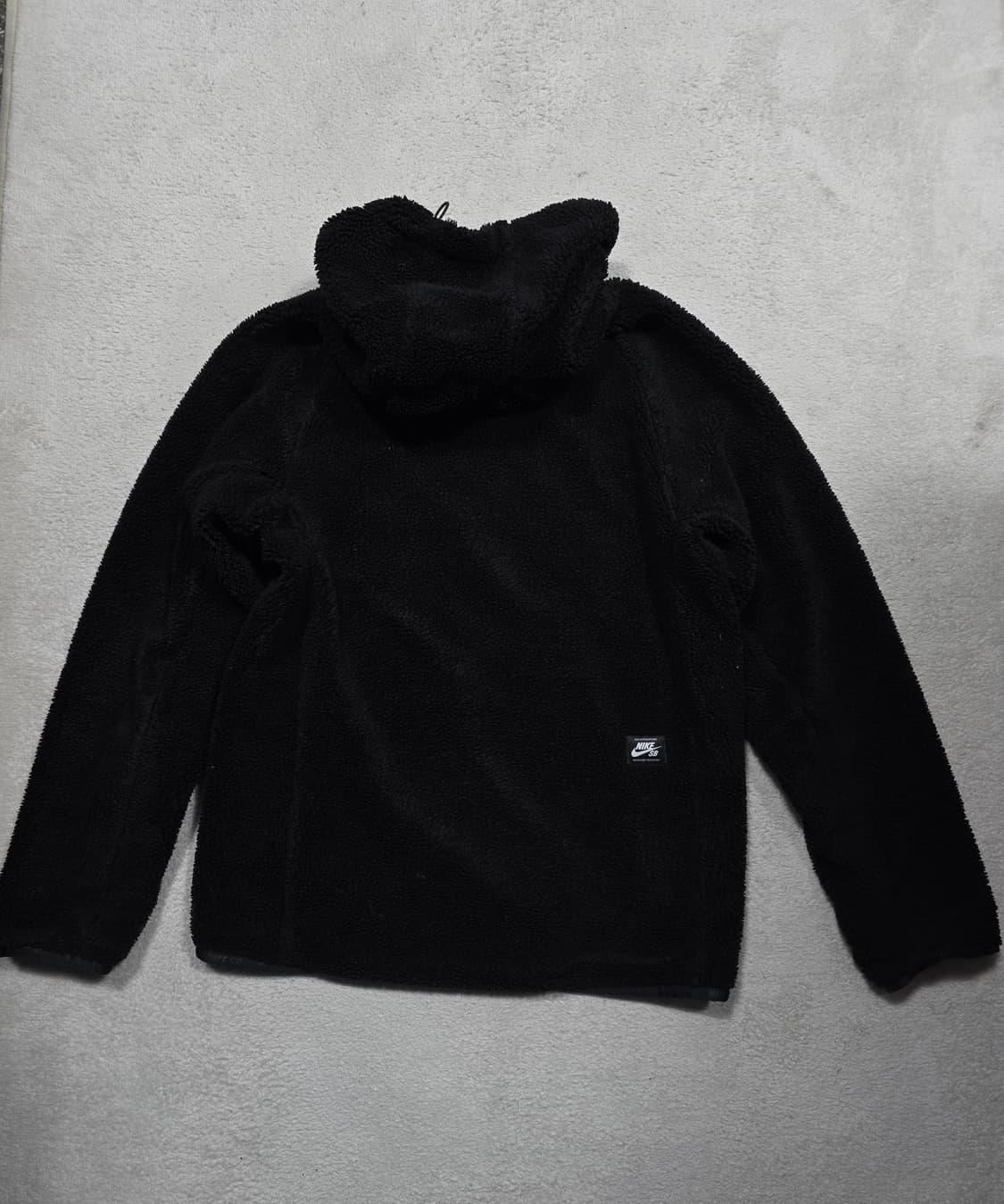 나이키 뽀글이 후리스 후드 집업 자켓 블랙 상품이미지4