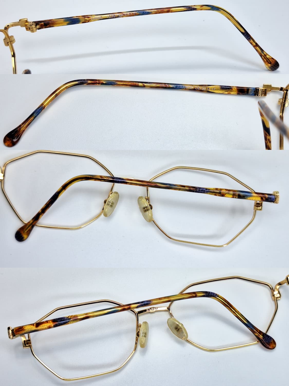 90s 일본 빈티지 프랑스제/ELCE 엘세 1539 팔각 안경테 톨토이즈 상품이미지2