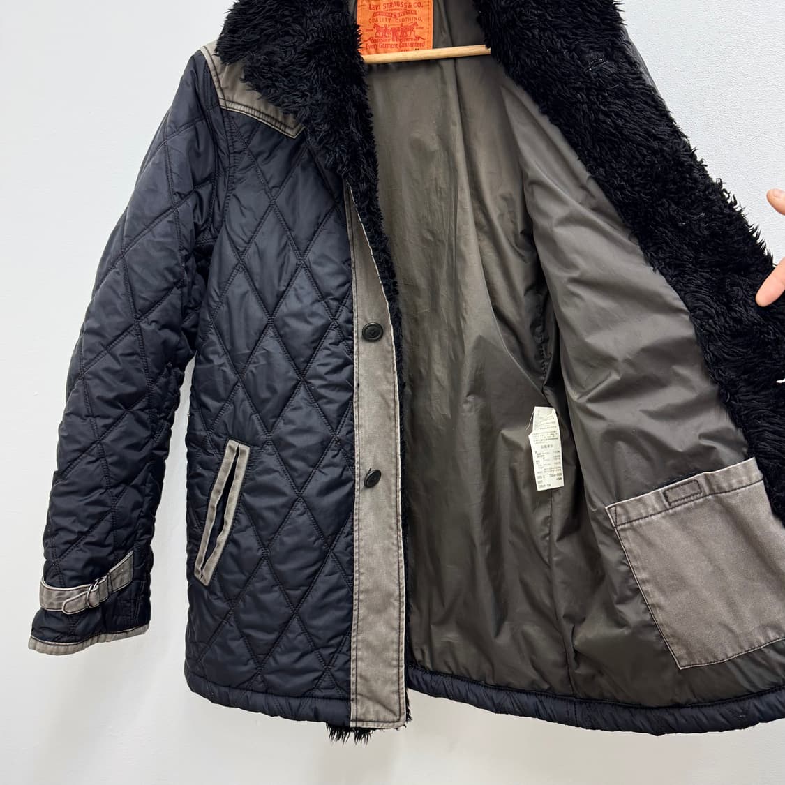 리바이스 제팬 폭스퍼 퀼팅 자켓 (M)  상품이미지3