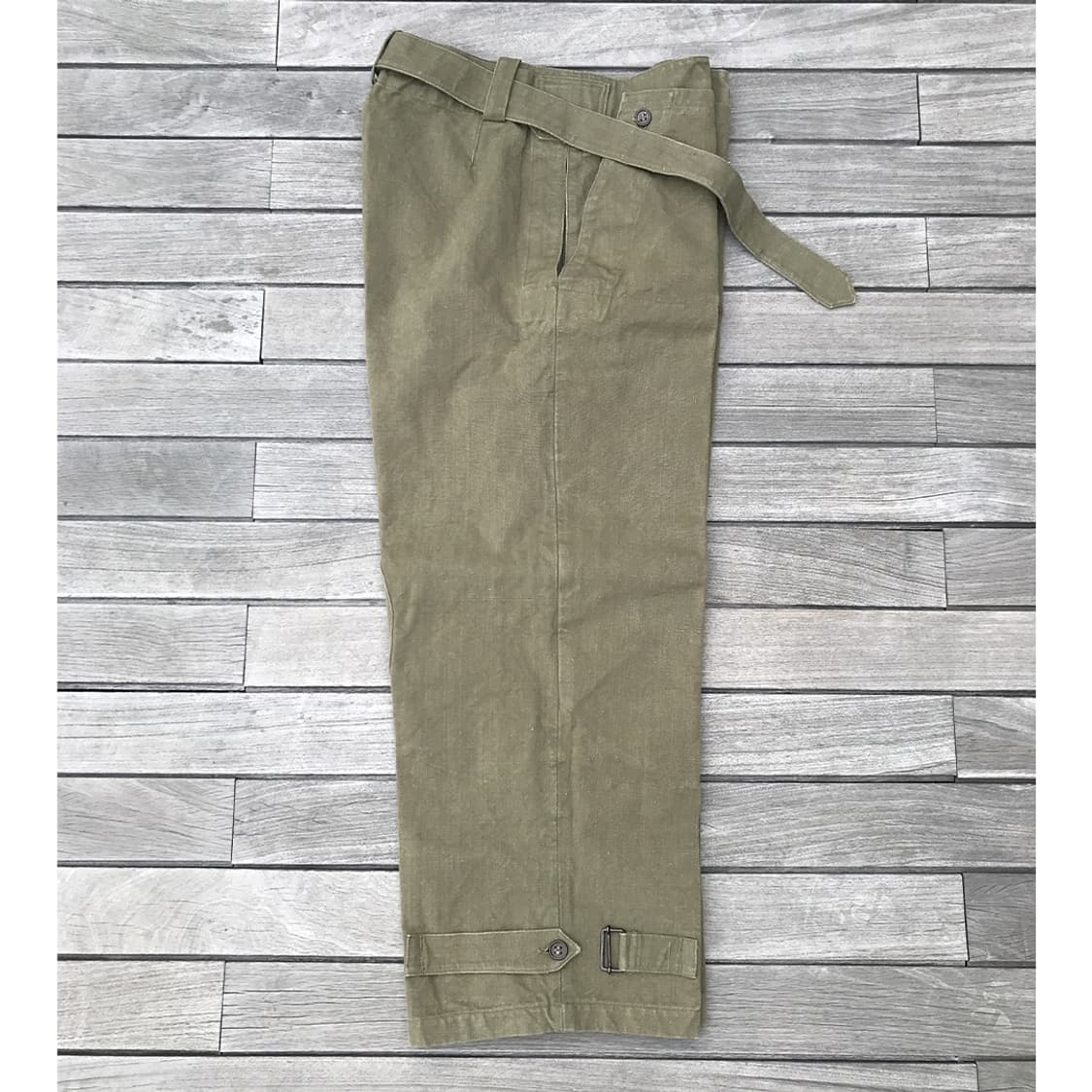 사이즈1 민트급 50년대 프랑스군 모터사이클병 오버팬츠 상품이미지4