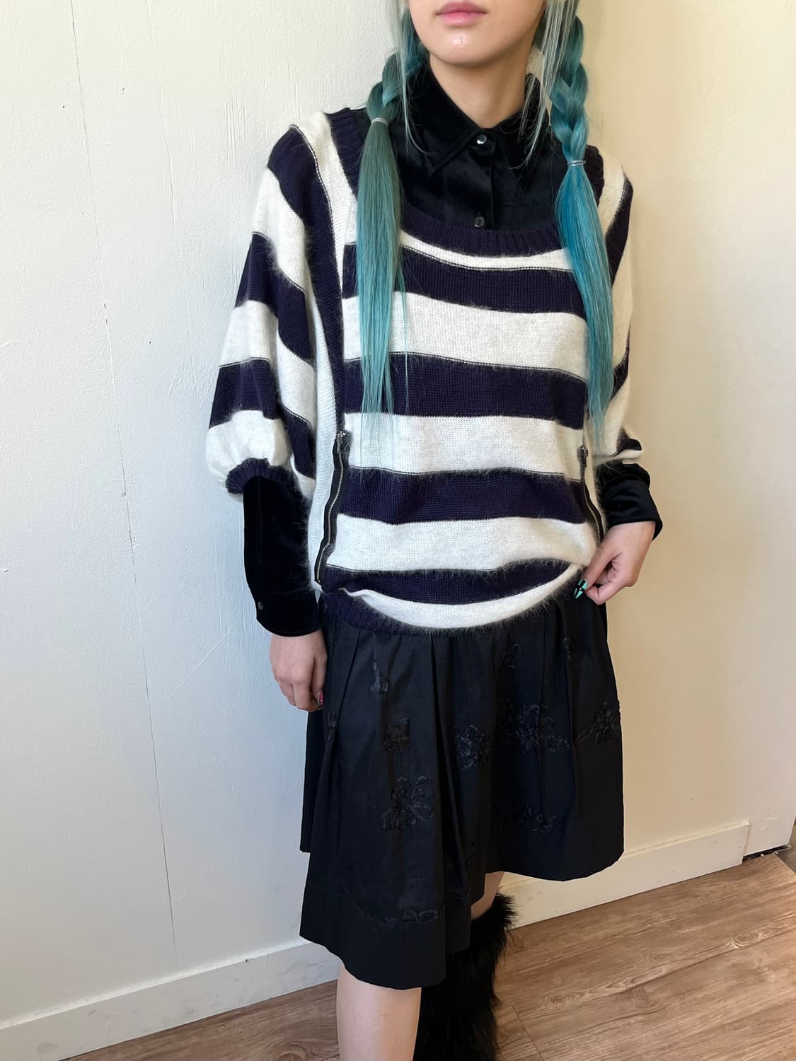 MISCH MASCH 앙고라 벌룬 스웨터 상품이미지5