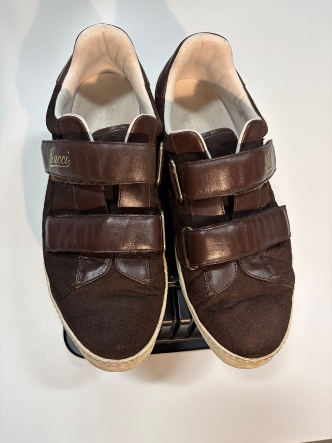 구찌 정품 벨크로 스웨이드 스니커즈 상품이미지2