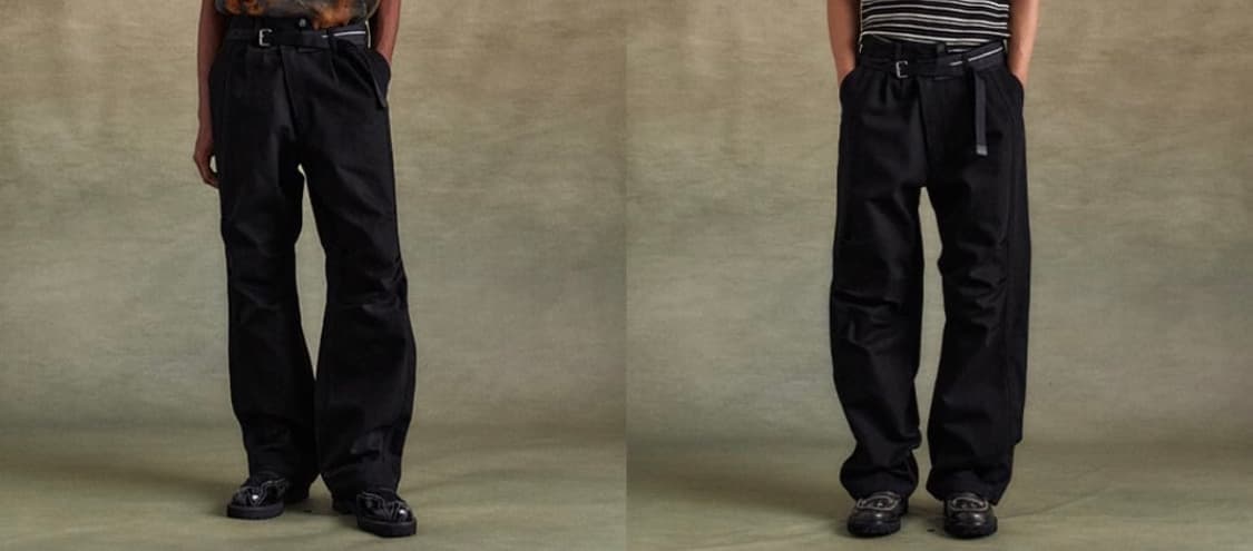 앤더슨벨 크로스오버 와이드 진 팬츠 상품이미지2