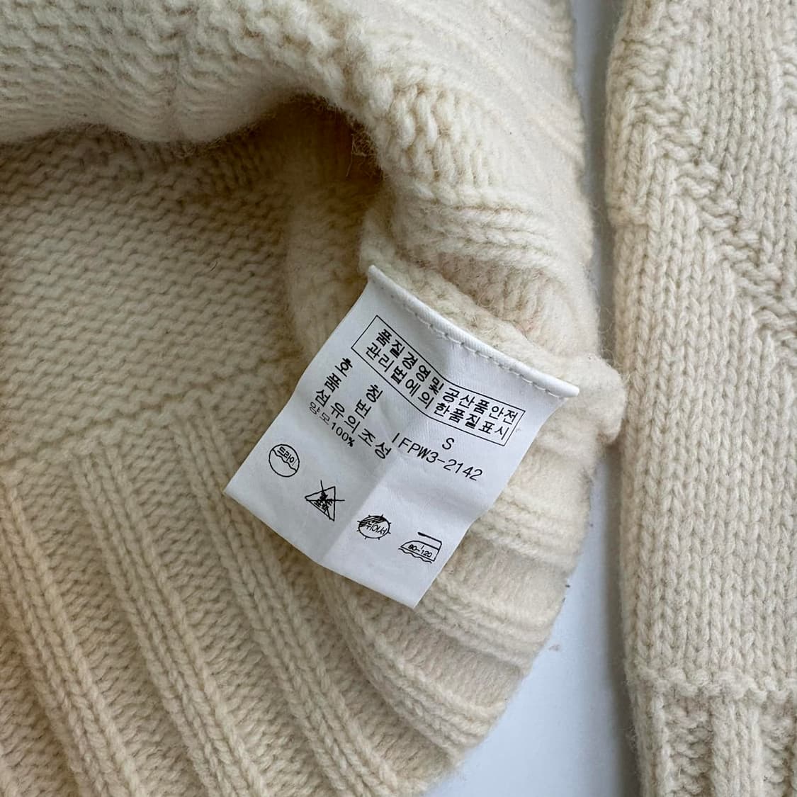 폴로 랄프로렌 진스 램스 울 100% 투포켓 걸즈 니트 가디건(S) 상품이미지5