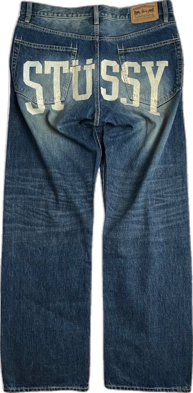 Stussy rough&rugged back printing denim 상품이미지4