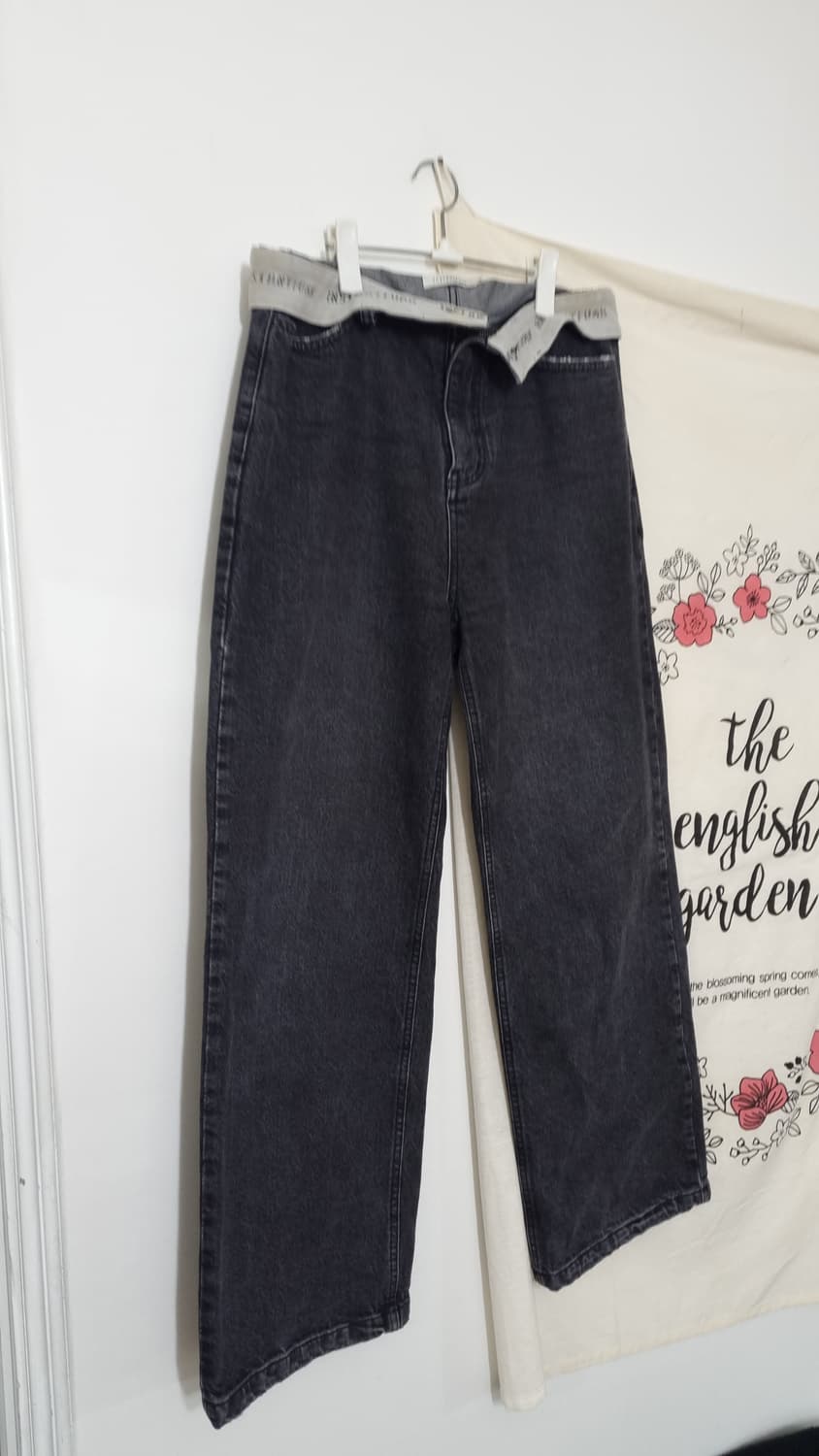 인스턴트펑크 아웃웨이스트 와이드 데님 팬츠 상품이미지6