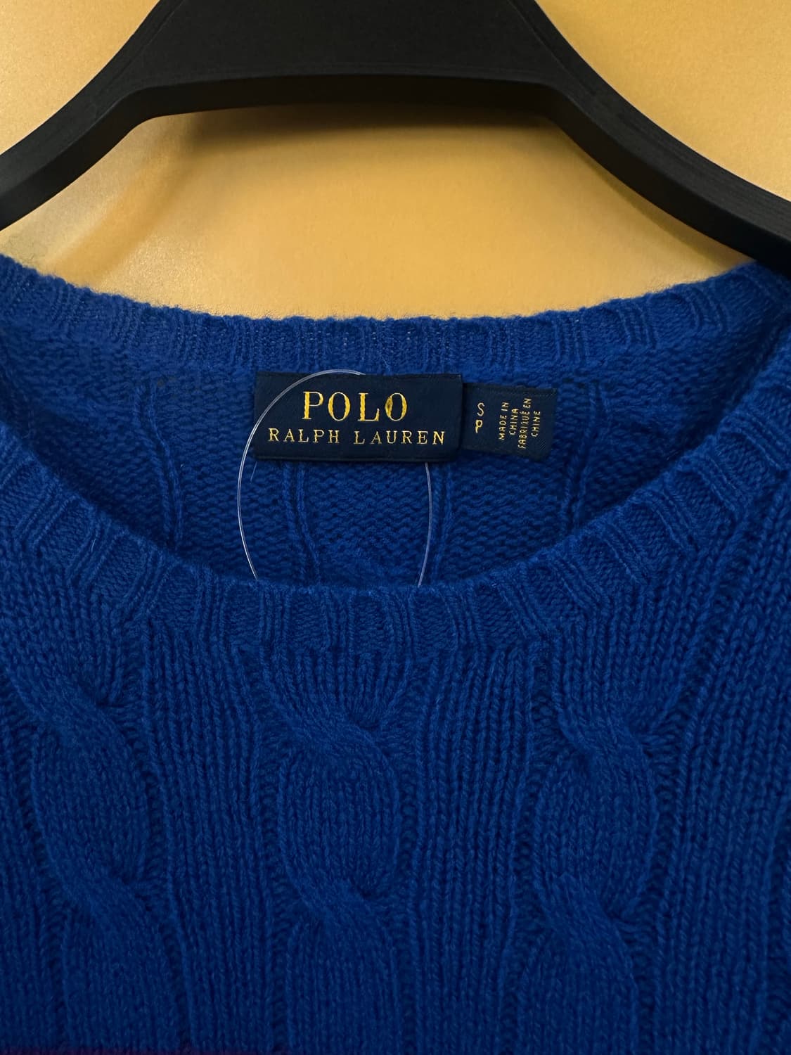 POLO 폴로 코발트블루 케이블니트 상품이미지3