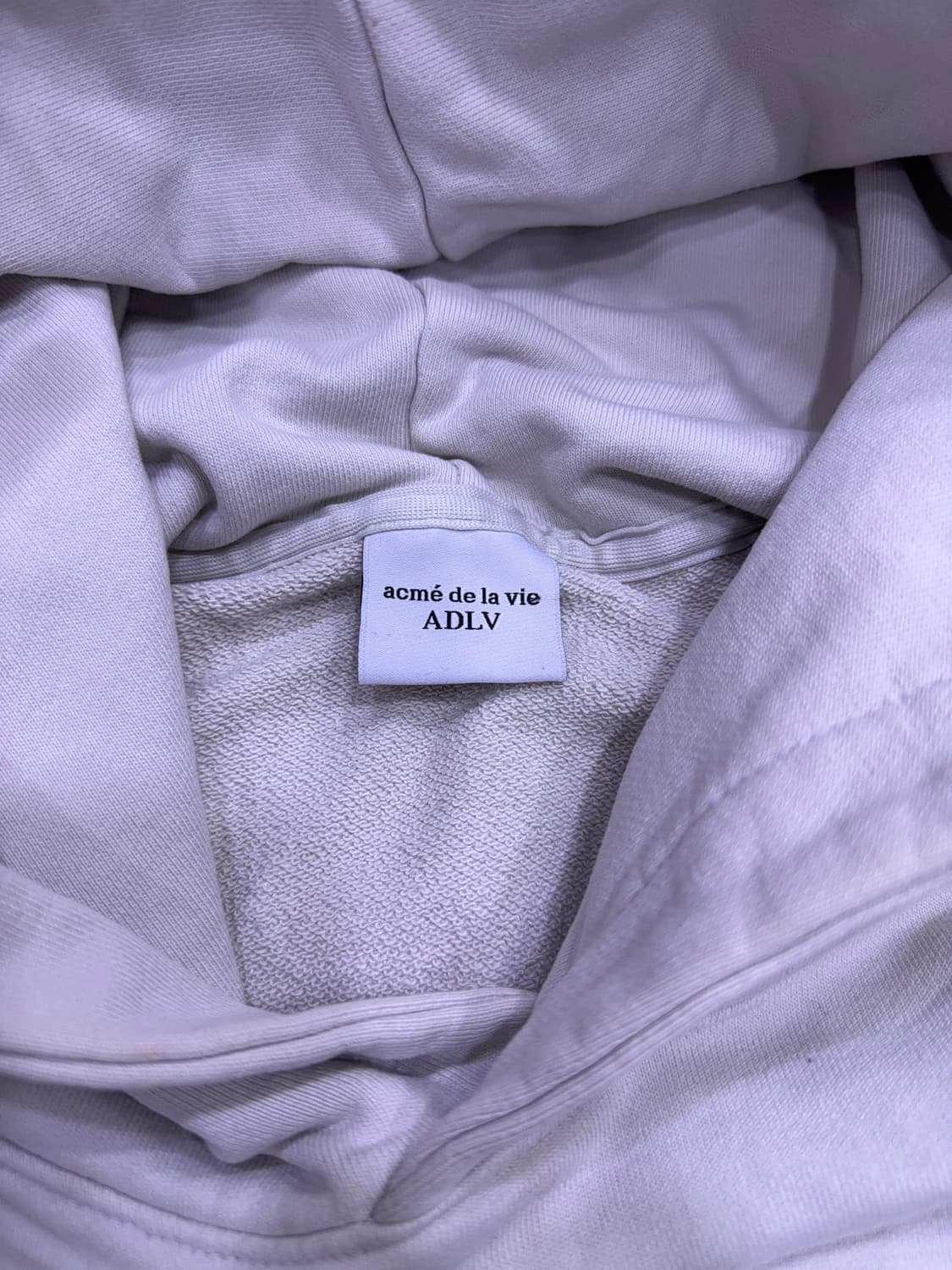 아크메드라비 프레피 로고 크랙 프린팅 후디 후드티 그레이 2 상품이미지7