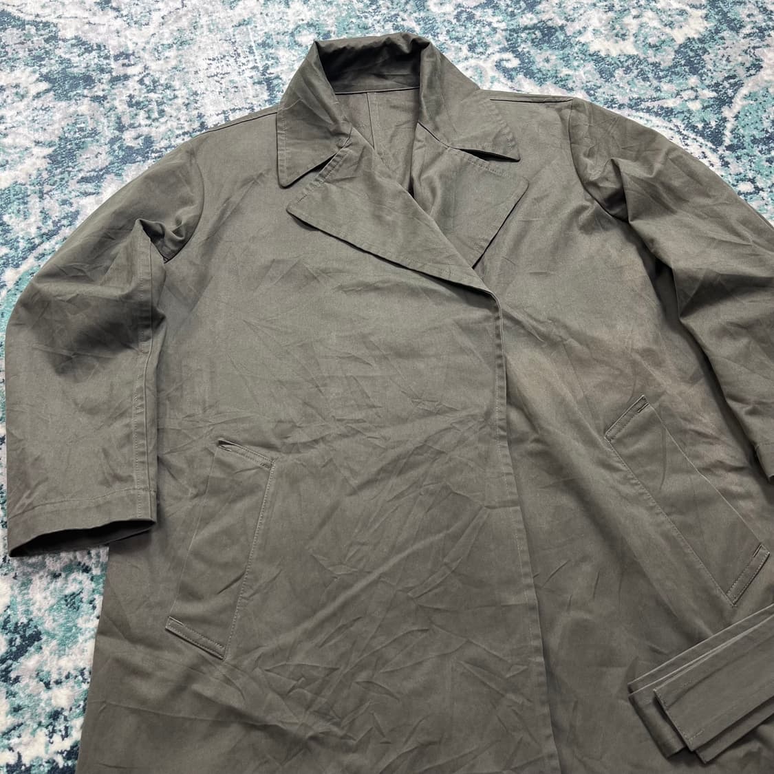 R&D M.Co Jpn 밸티드 롱 카키 트렌치 코트(s) 상품이미지2