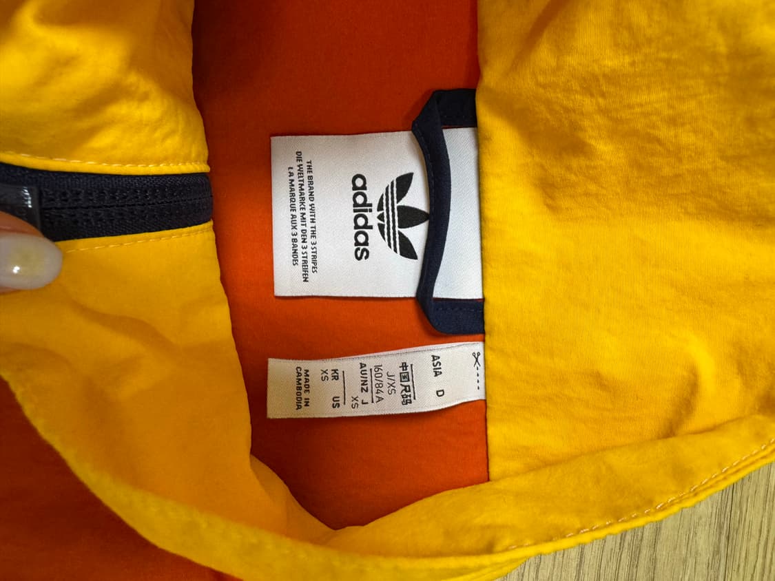 아디다스 오리지널 멀티컬러 바람막이 자켓 XS 상품이미지5