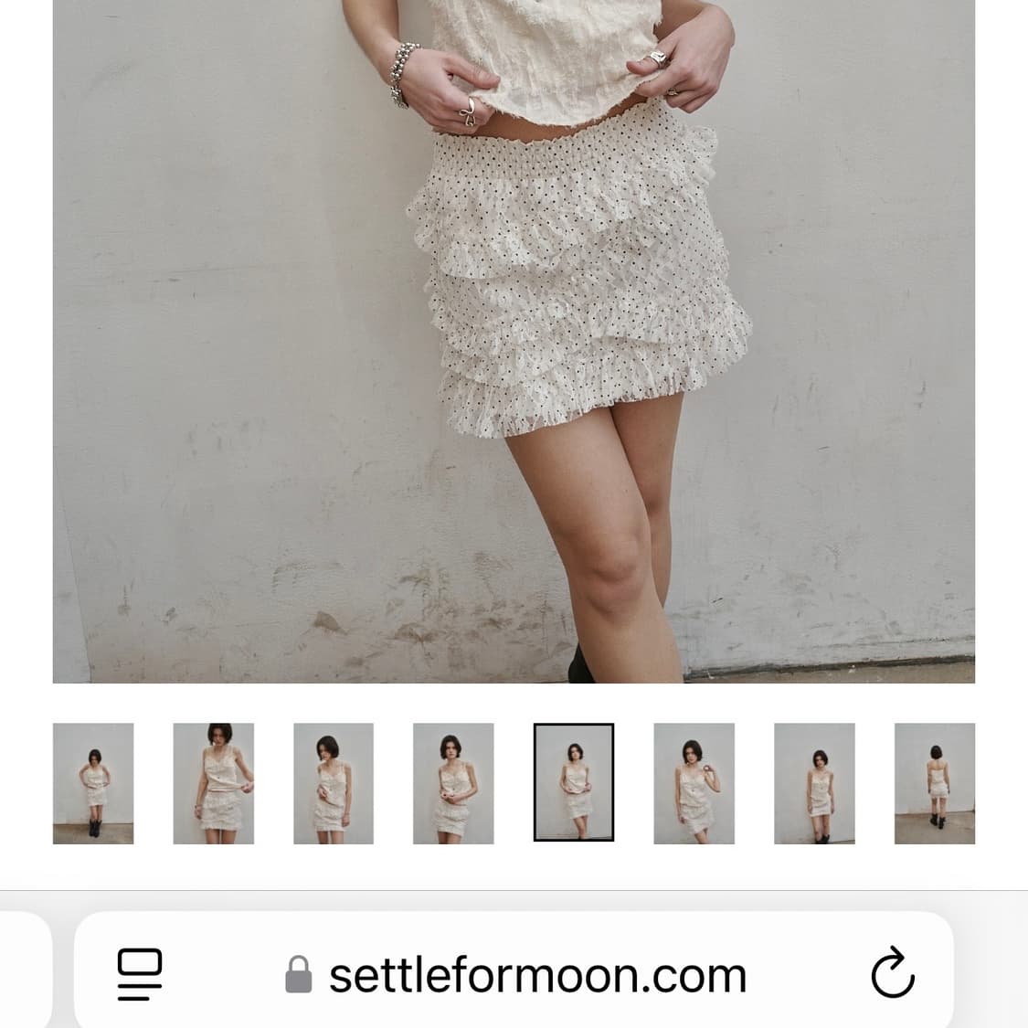 Dot frill skirt 상품이미지1