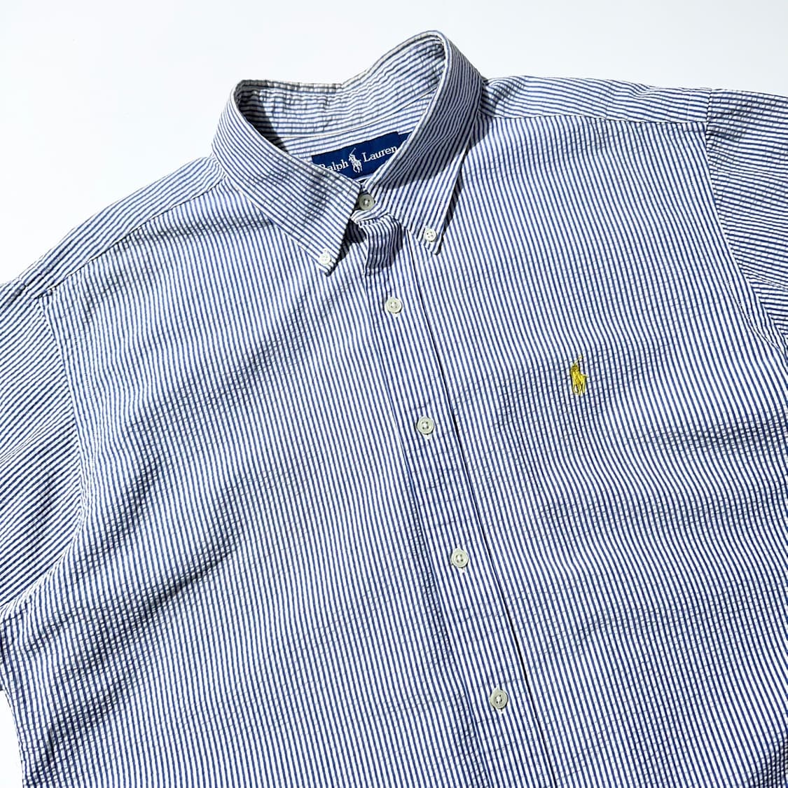 폴로 랄프로렌 시어서커 스트라이프 반팔 셔츠 상품이미지3